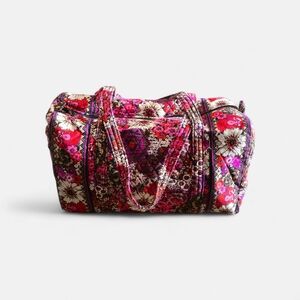 Vera Bradley Quilted Floral Duffel - Pink, Purple, White